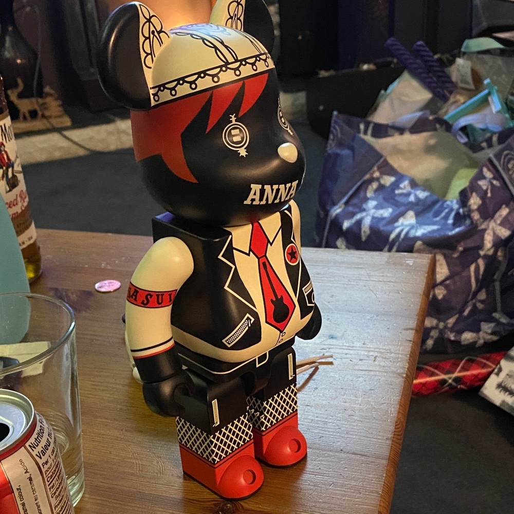 Designer Bearbrick Figure - Black and Red